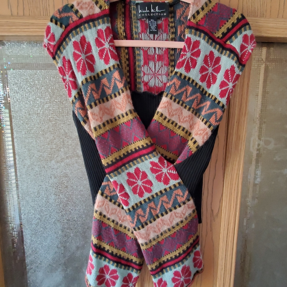 Nicole Miller Cap Sleeve Sweater Size M/L